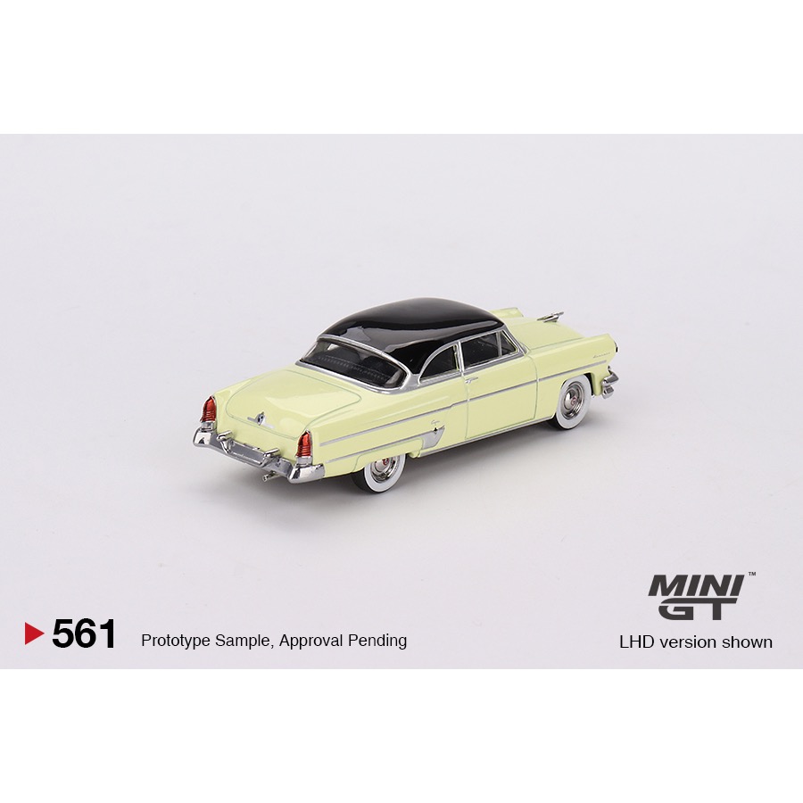 ￼【工匠模型】MINI GT 1/64 #561 林肯 Lincoln Capri 1954 黃色-細節圖2