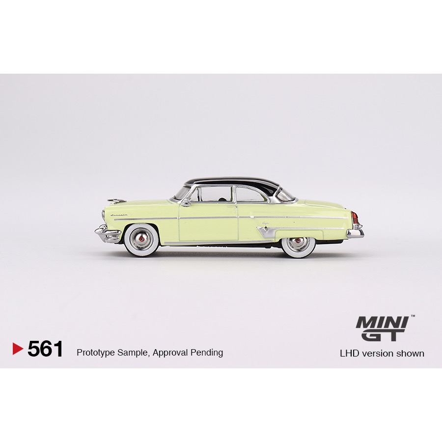 ￼【工匠模型】MINI GT 1/64 #561 林肯 Lincoln Capri 1954 黃色-細節圖3