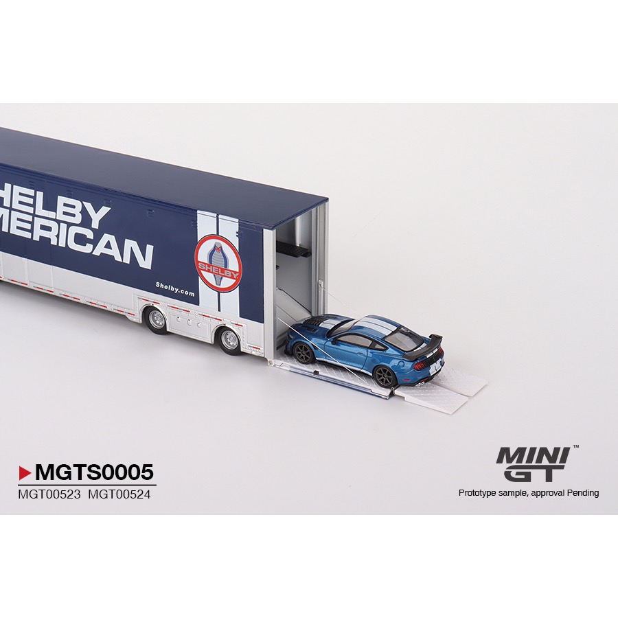 ￼【工匠模型】MINI GT 1/64 #MGTS0005 拖車組 Racing Transporter-細節圖2