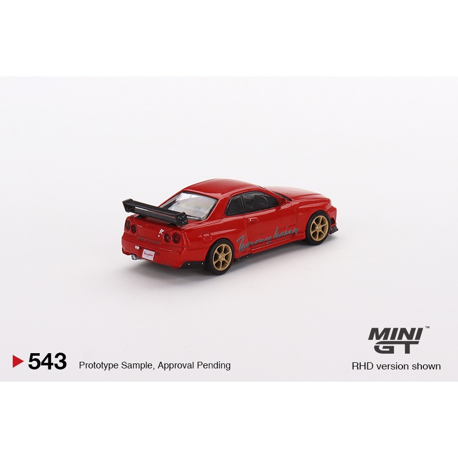 ￼【工匠模型】MINI GT 1/64 #543 Nissan GT-R 紅色-細節圖3