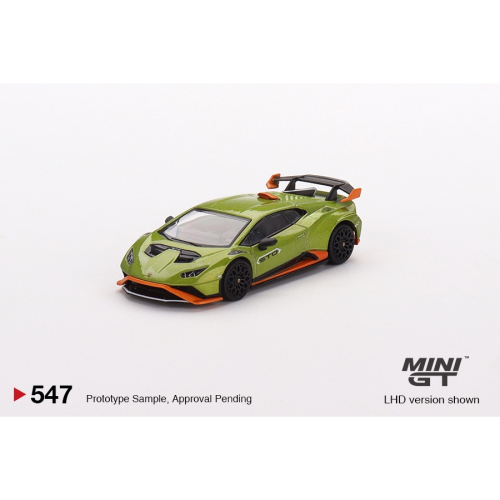 ￼【工匠模型】MINI GT 1/64 #547 Lamborghini Huracán STO 綠色 左駕