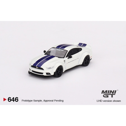 ￼【工匠模型】MINI GT 1/64 福特 FORD MUSTANG GT LB-WORKS White 646