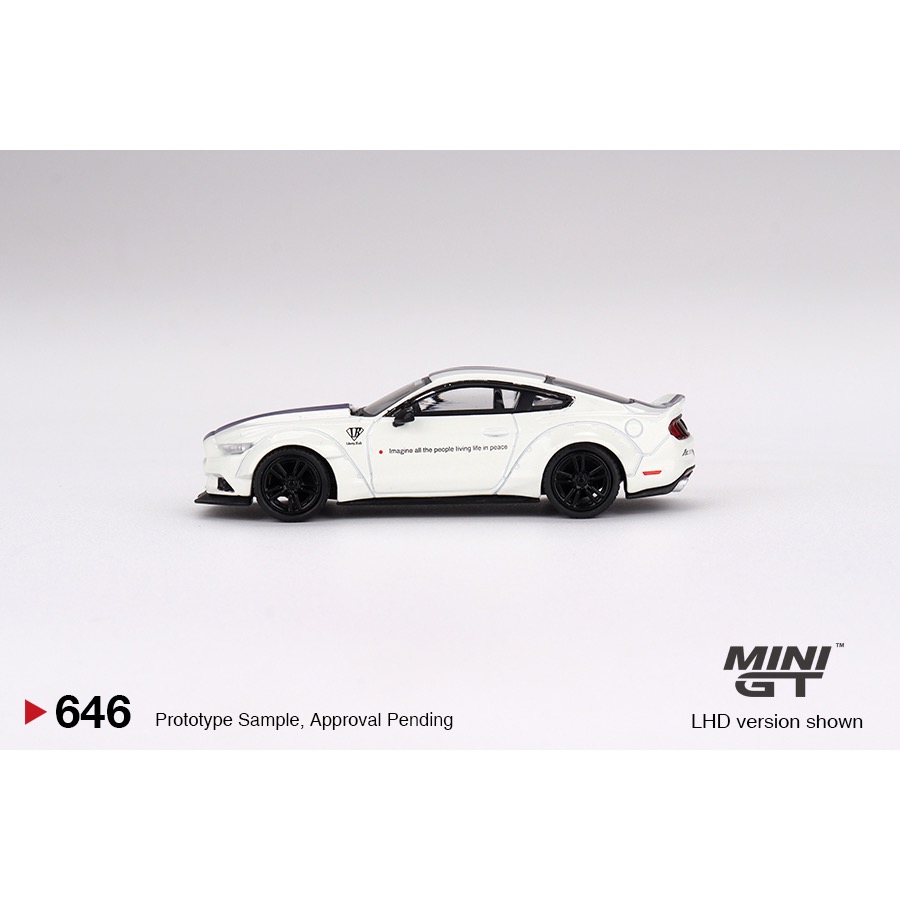 ￼【工匠模型】MINI GT 1/64  福特 FORD MUSTANG GT LB-WORKS White 646-細節圖2