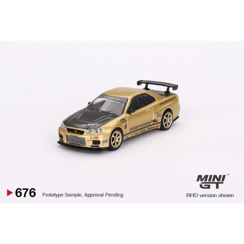 【工匠模型】MINI GT 1/64 #676 日本限定 Nissan Skyline GT-R R34