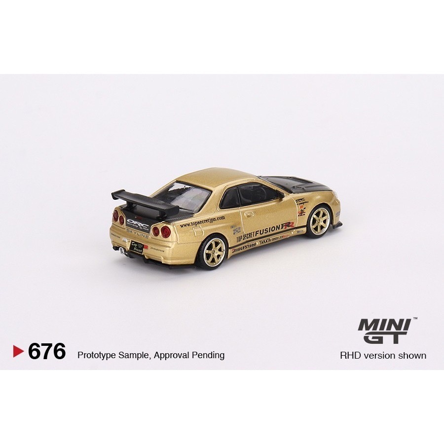 【工匠模型】MINI GT 1/64 #676 日本限定 Nissan Skyline GT-R R34-細節圖3