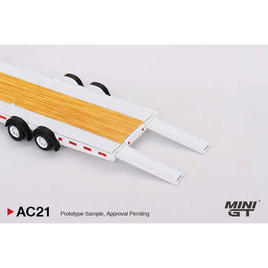 【工匠模型】MINI GT AC21 Car Hauler Trailer White-細節圖4