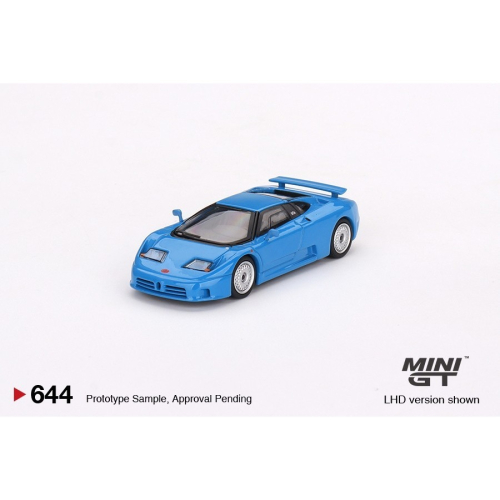 【工匠模型】MINI GT 1/64 Bugatti EB110 GT 藍色 #644