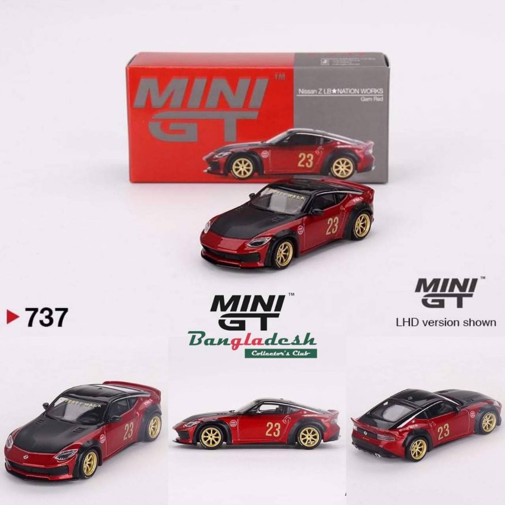 【工匠模型】MINI GT 1/64 中國限定 CLDC車書 #737 Nissan Z LB版-細節圖2