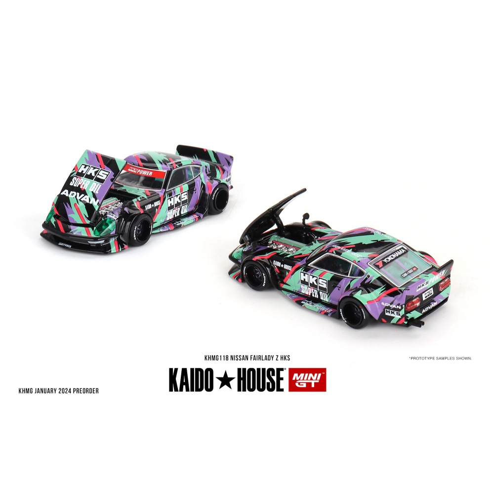 【工匠模型】Kaido House x Mini GT KHMG118 Nissan Fairlady Z HKS-細節圖3