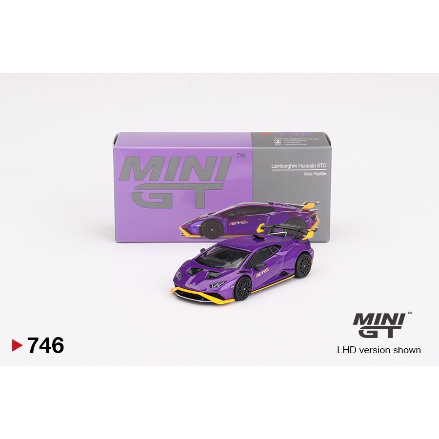 【工匠模型】MINI GT #746 Lamborghini Huracán STO Viola Pasifae-細節圖4