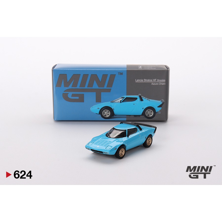 【工匠模型】MINI GT #624 Lancia Stratos HF Stradale Azzuro Chiaro-細節圖4