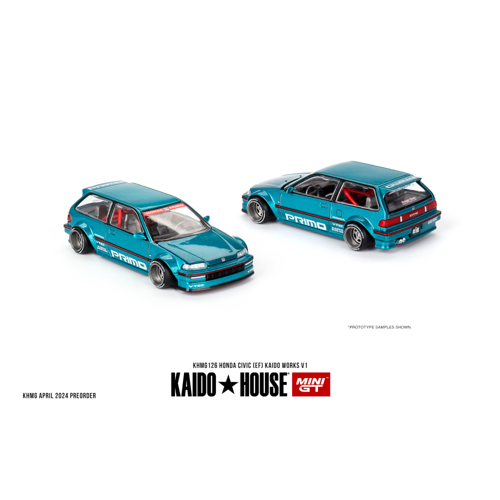 Kaido House Mini GT KHMG126 HONDA CIVIC (EF] KAIDO WORKS V1-細節圖5