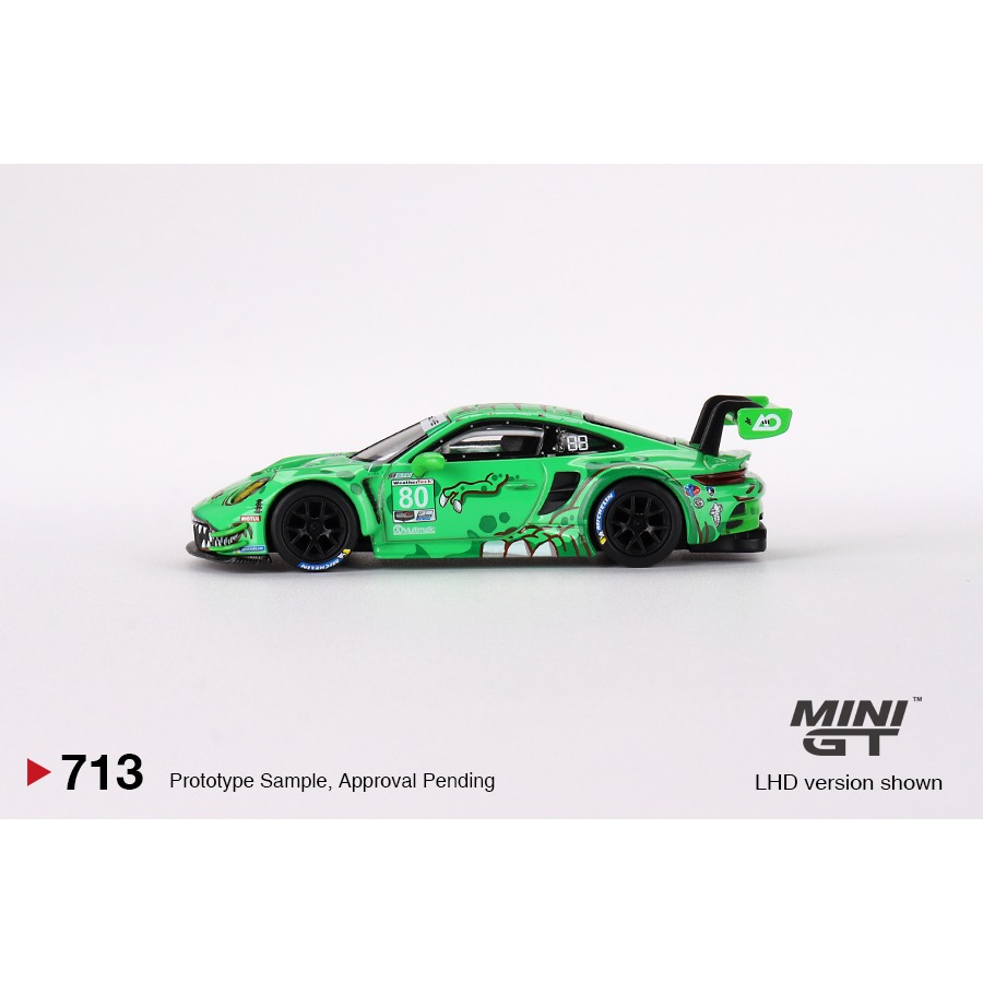 【工匠模型】MINI GT #713 Porsche 911 GT3 R #80 2023 IMSA Sebring-細節圖3