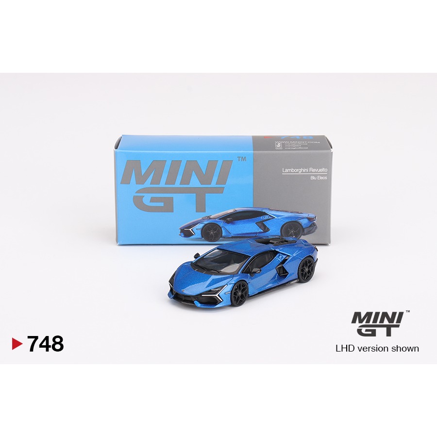 【工匠模型】MINI GT #748 Lamborghini Revuelto Blu Eleos-細節圖4