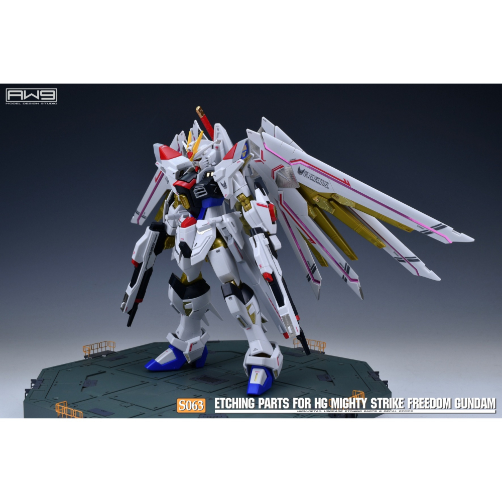 【工匠模型】鋼魂 AW9 S63G HG 1/144 全能攻擊自由鋼彈 改造蝕刻片 附水貼 S063G S63-細節圖5