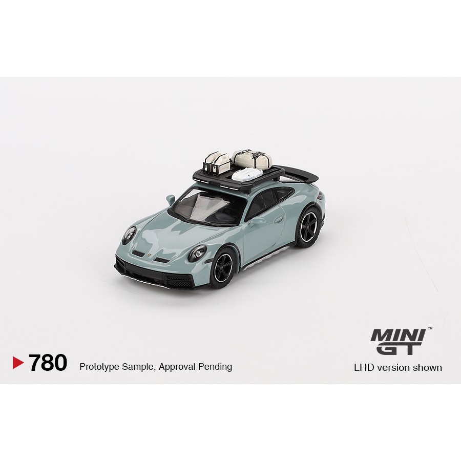 【工匠模型】MINI GT #780   Porsche 911 Dakar Shade Green Metallic-細節圖2