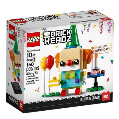 正版 LEGO 樂高 40348 生日小丑 BrickHeadz 樂高 積木 盒裝 COCOS LG100