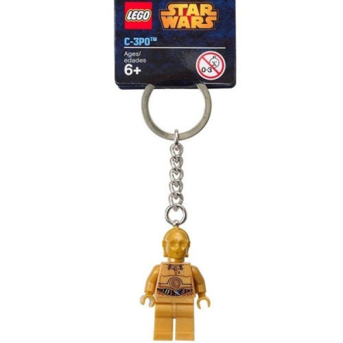正版 LEGO 樂高鑰匙圈 STAR WARS C-3PO 人偶鑰匙圈 鎖圈 吊飾 COCOS FG280