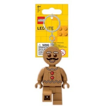 樂高LEGO 樂高經典款 薑餅人 聖誕節 LED 人偶造型 鑰匙圈燈 手電筒COCOS LG320