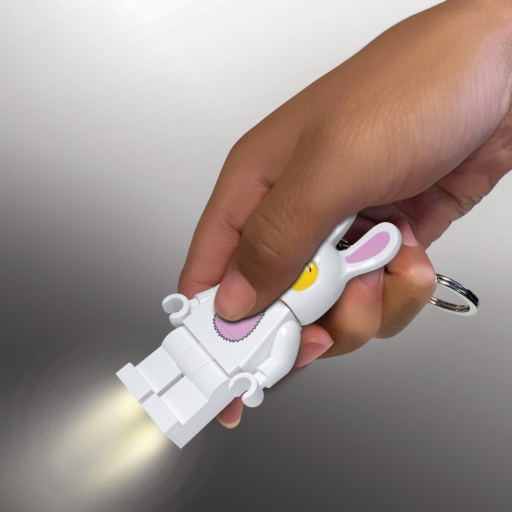 樂高LEGO  樂高經典款 兔子 LED 人偶造型 鑰匙圈燈 手電筒COCOS LG320-細節圖4