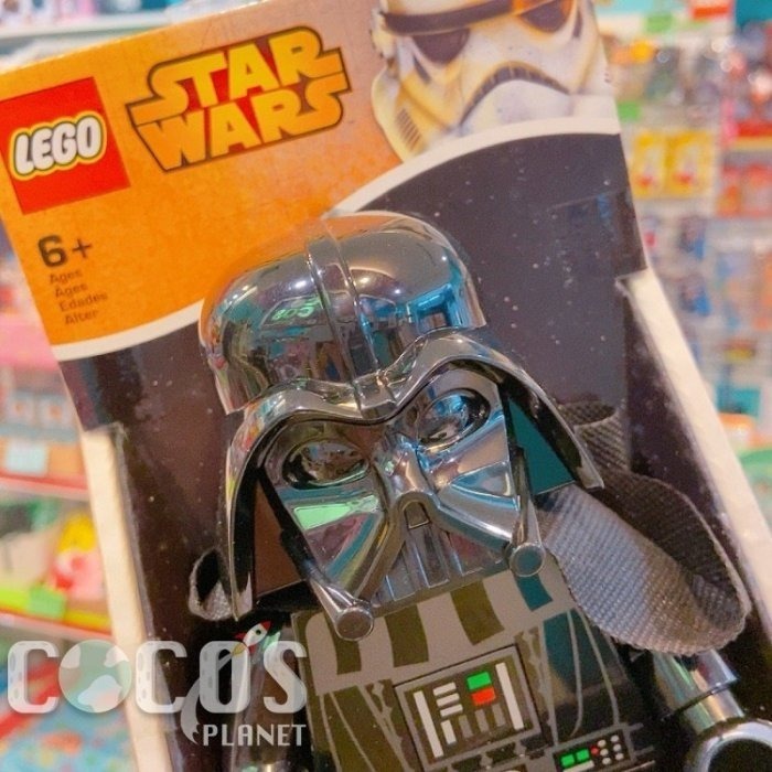 樂高LEGO星際大戰 STAR WARS 黑武士 達斯維達 人偶造型LED手電筒 盒裝 COCOS LG797-細節圖2