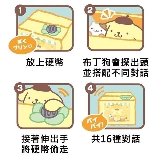 SHINE 哆啦A夢KT布丁狗大耳狗寶可夢角落生物史努比哥吉拉 儲金箱 偷錢箱 小費箱 存錢筒 COCOS FG660-細節圖6