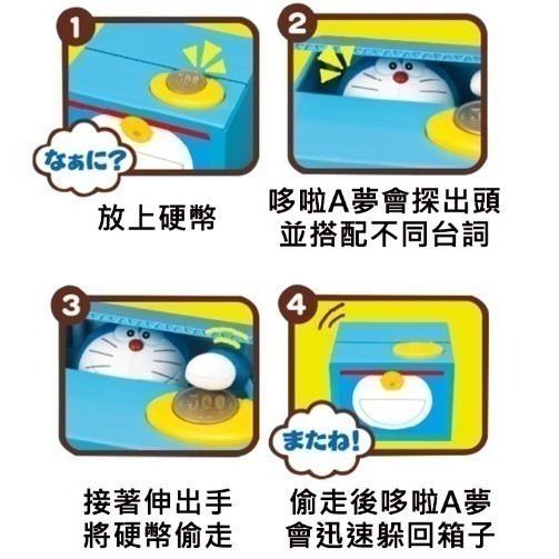 SHINE 哆啦A夢KT布丁狗大耳狗寶可夢角落生物史努比哥吉拉 儲金箱 偷錢箱 小費箱 存錢筒 COCOS FG660-細節圖7