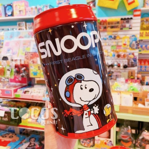 正版 Snoopy 史努比 史奴比 小黃鳥 可樂罐存錢筒 存錢筒 儲錢罐 收納筒 外太空款 COCOS FG660