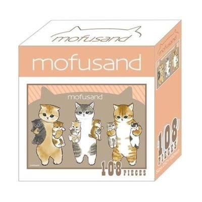 正版 mofusand 貓福珊迪 108片盒裝拼圖 拼圖 桌遊 玩具 派對玩具 COCOS DK398-規格圖7
