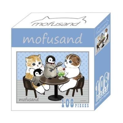 正版 mofusand 貓福珊迪 108片盒裝拼圖 拼圖 桌遊 玩具 派對玩具 COCOS DK398-規格圖7