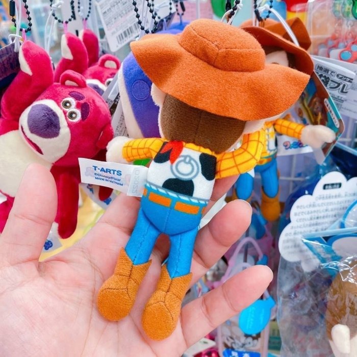 日本 TAKARA TOMY 玩具總動員 胡迪 woody 表情包 娃娃吊飾 掛飾 鑰匙圈 COCOS LL046-細節圖3