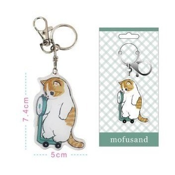 正版 貓福珊迪 mofusand 壓克力鑰匙圈 背包吊飾 車鑰匙 吊飾 情侶吊飾 生日禮物 COCOS LL046-細節圖4