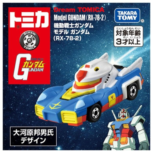 正版 Dream TOMICA 機動戰士鋼彈 鋼彈RX78-2 小車 人偶 COCOS TO250