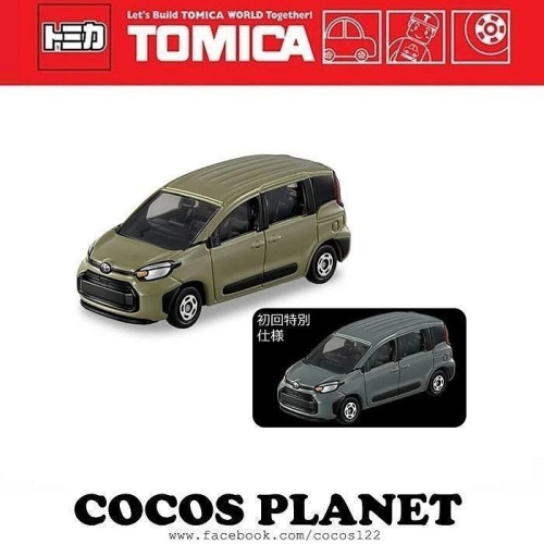 TOMICA 多美小汽車 No.016 豐田Sienta 一般色 初回色 汽車 車子 COCOS TO175