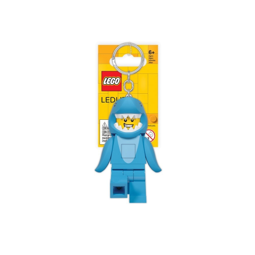 LEGO 樂高鑰匙圈 樂高鯊魚人 LED 人偶造型鑰匙圈燈 吊飾 鑰匙圈 手電筒 COCOS LG320