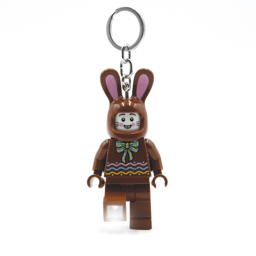 樂高鑰匙圈 樂高經典款 巧克力兔子 人偶造型LED 鑰匙圈鎖圈 手電筒 吊飾 COCOS LG320