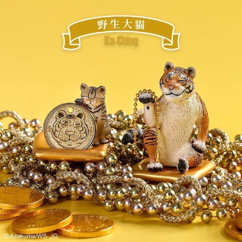 朝隈俊男 Animal Life 招財野生大貓 Series III 3代 虎年 招財大貓 公仔 COCOS FG680-細節圖4