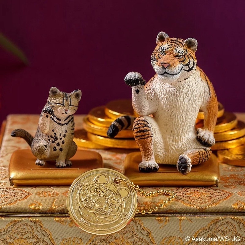 朝隈俊男 Animal Life 招財野生大貓 Series III 3代 虎年 招財大貓 公仔 COCOS FG680-細節圖5
