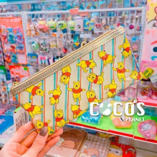 日本正版 迪士尼 小熊維尼 透明收納袋 筆袋 收納包 COCOS DK600