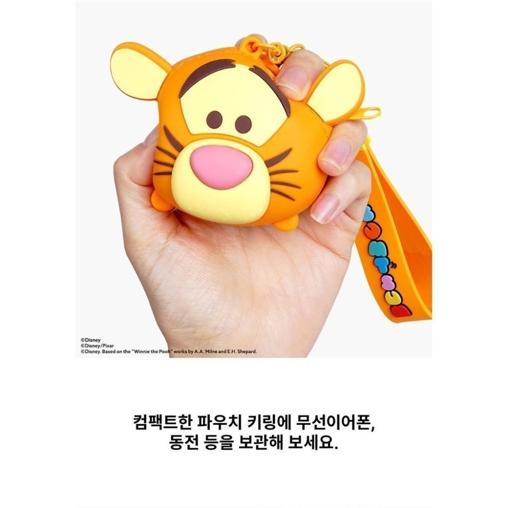 正版 迪士尼 Q版矽膠零錢包 耳機包 小錢包 收納包 零錢包 鑰匙圈 背包吊飾 COCOS WZ075-細節圖3