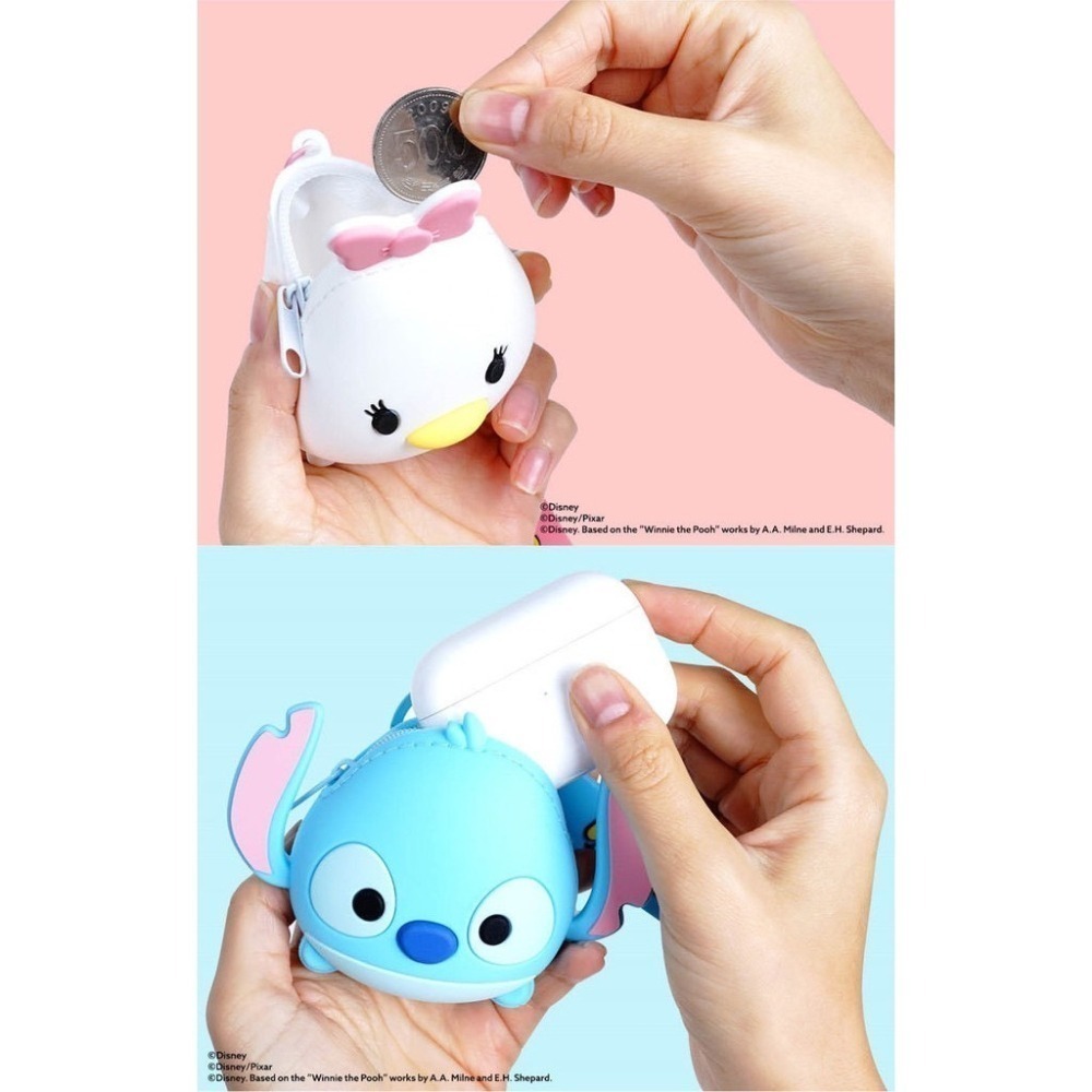 正版 迪士尼 Q版矽膠零錢包 耳機包 小錢包 收納包 零錢包 鑰匙圈 背包吊飾 COCOS WZ075-細節圖5