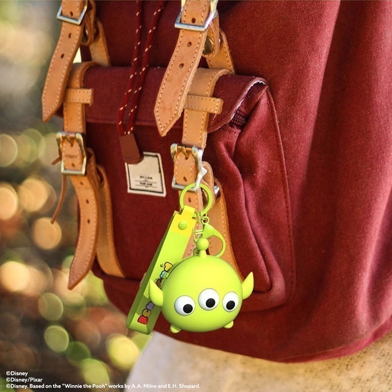 正版 迪士尼 Q版矽膠零錢包 耳機包 小錢包 收納包 零錢包 鑰匙圈 背包吊飾 COCOS WZ075-細節圖6