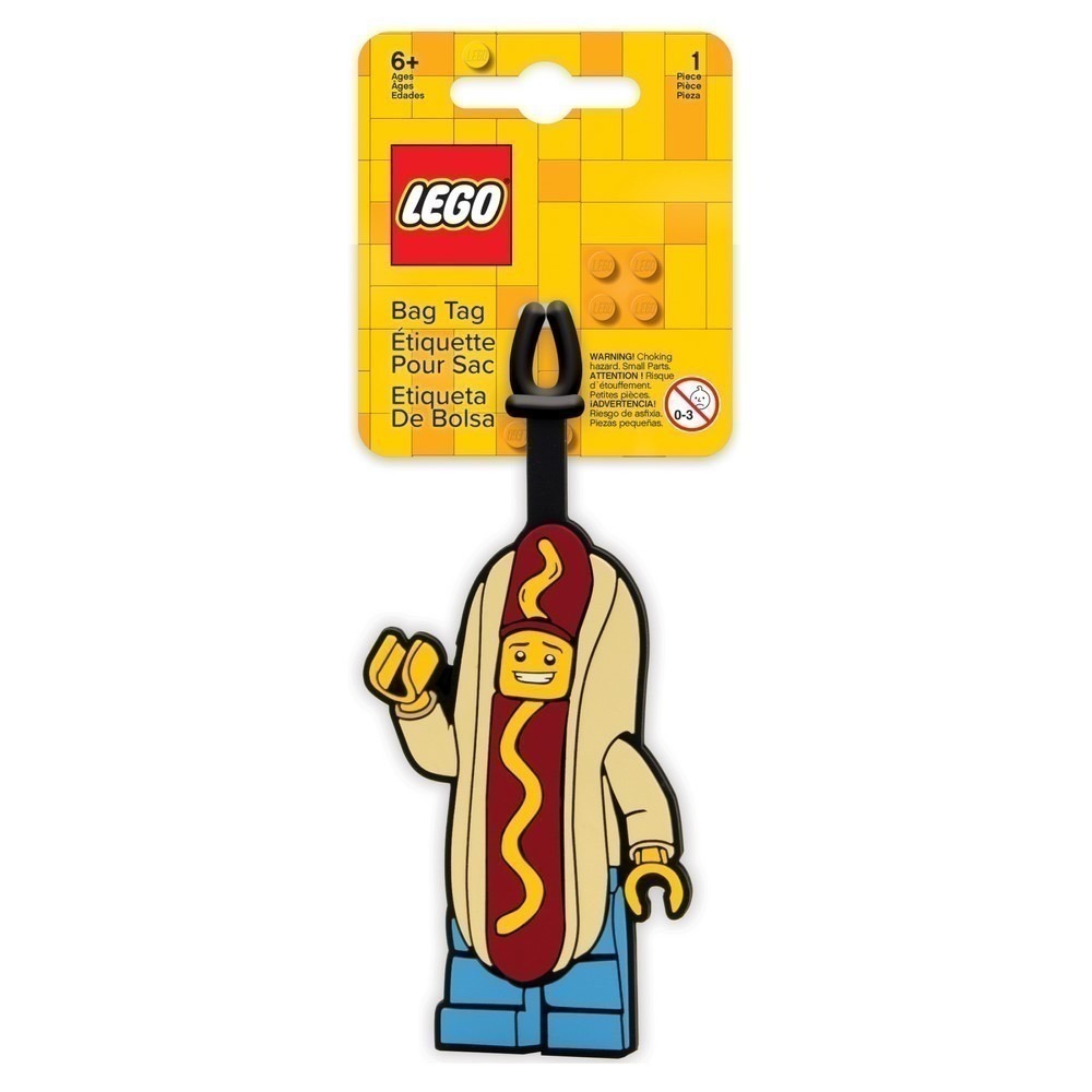 LEGO樂高 香蕉人 鯊魚人 熱狗人 仙人掌人 人偶造型 行李吊牌 背包掛飾 吊飾 COCOS LG287-規格圖8