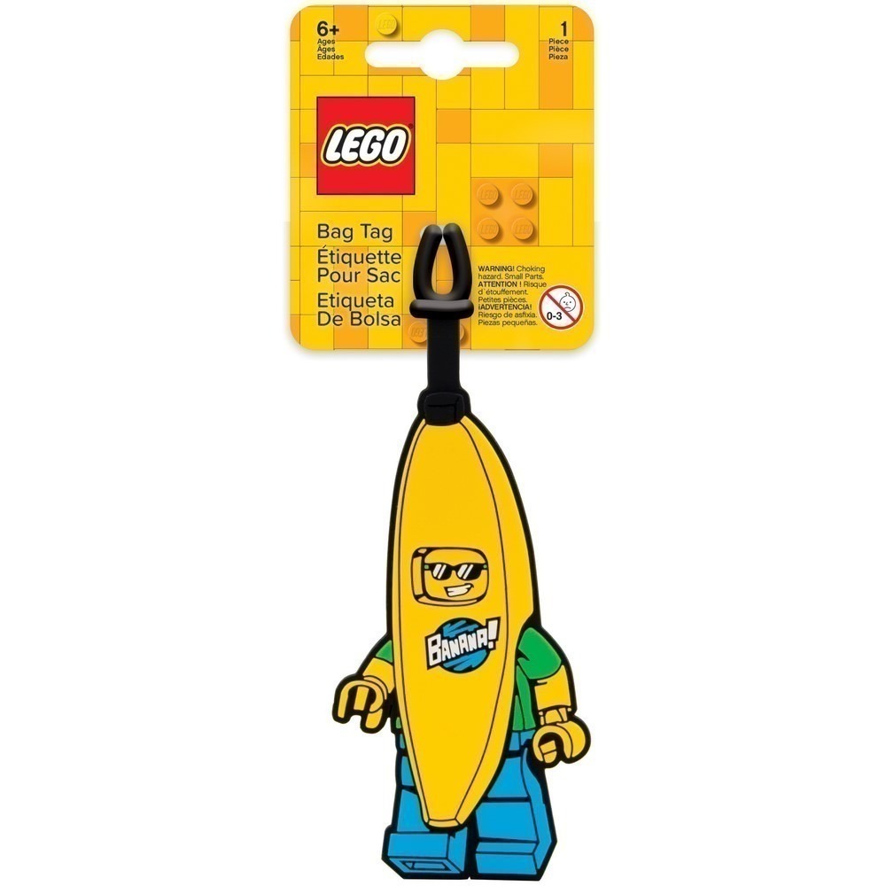 LEGO樂高 香蕉人 鯊魚人 熱狗人 仙人掌人 人偶造型 行李吊牌 背包掛飾 吊飾 COCOS LG287-規格圖8