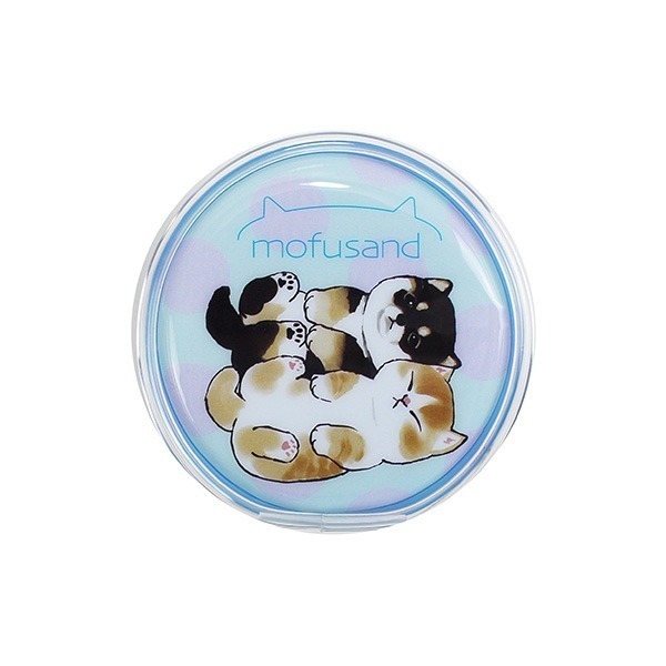 Mofusand 貓福珊迪 鯊魚貓 圓形小錢包 小掛包 零錢包 萬用包 收納包 COCOS WZ075-規格圖5