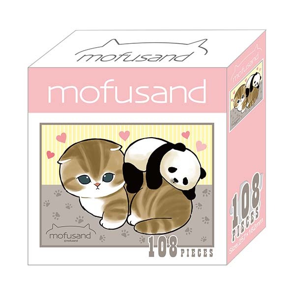 正版 Mofusand 貓福珊迪 新款108片盒裝拼圖 拼圖 桌遊 派對玩具 禮物 獎勵禮物 COCOS DK398-規格圖3