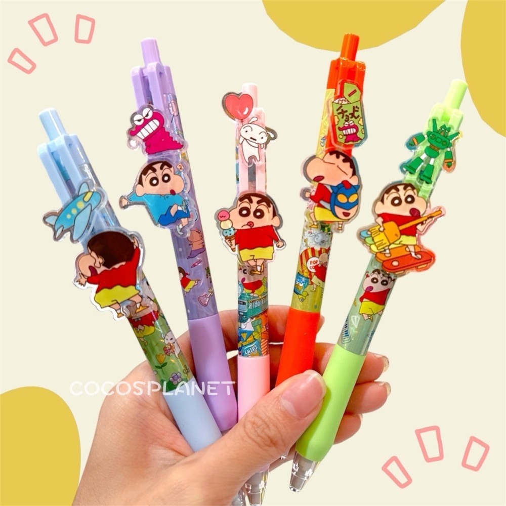 🔥現貨🔥 蠟筆小新 推推自動鉛筆 0.5mm 造型自動鉛筆 筆 文具用品 COCOS PP170-細節圖2