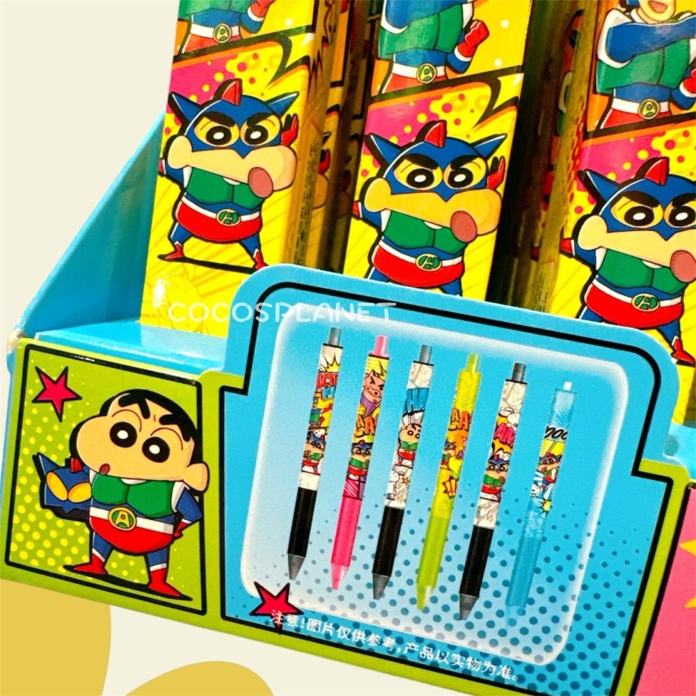 🔥現貨🔥 蠟筆小新 盲盒 原子筆 黑筆 0.5mm 按壓中性筆 筆 文具用品 隨機出貨 COCOS PP170-細節圖4