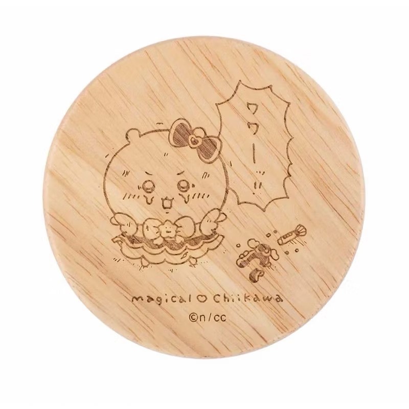 正版日本 吉伊卡哇 小八烏薩奇 木蓋 保溫 保冷 隨身杯 水杯 不鏽鋼保溫杯 350ml COCOS PQ495-細節圖3