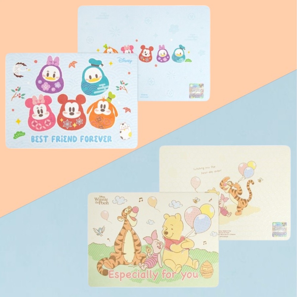 正版 迪士尼 三眼怪 維尼 奇奇蒂蒂 米奇米妮 萬用卡片 生日卡片 祝賀卡片 心意卡 禮物卡片COCOS DA030-細節圖8